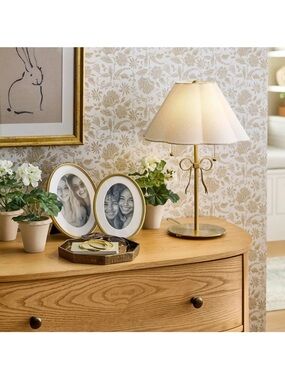 Brass Stick Lamp with Bow - Threshold designed with Studio McGee